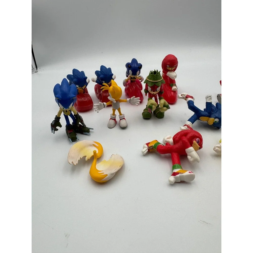 Sonic‎ the Hedgehog Figure Lot Jakks Pacific McDonald's 2021 Tails Knuckles SEGA